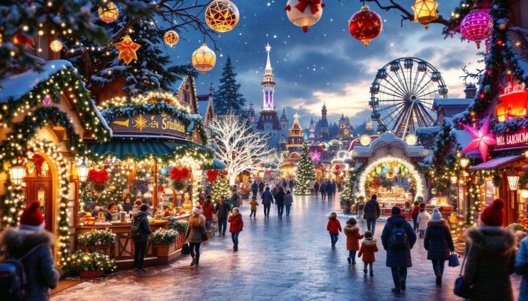 Natale 2025 nei parchi divertimento italiani, dove l’atmosfera si trasforma in pura magia