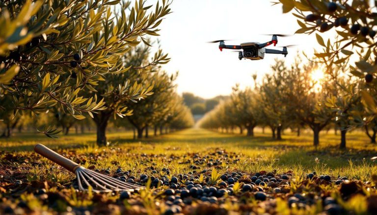 Un confronto tra tre tipi di agevolatori per la raccolta delle olive