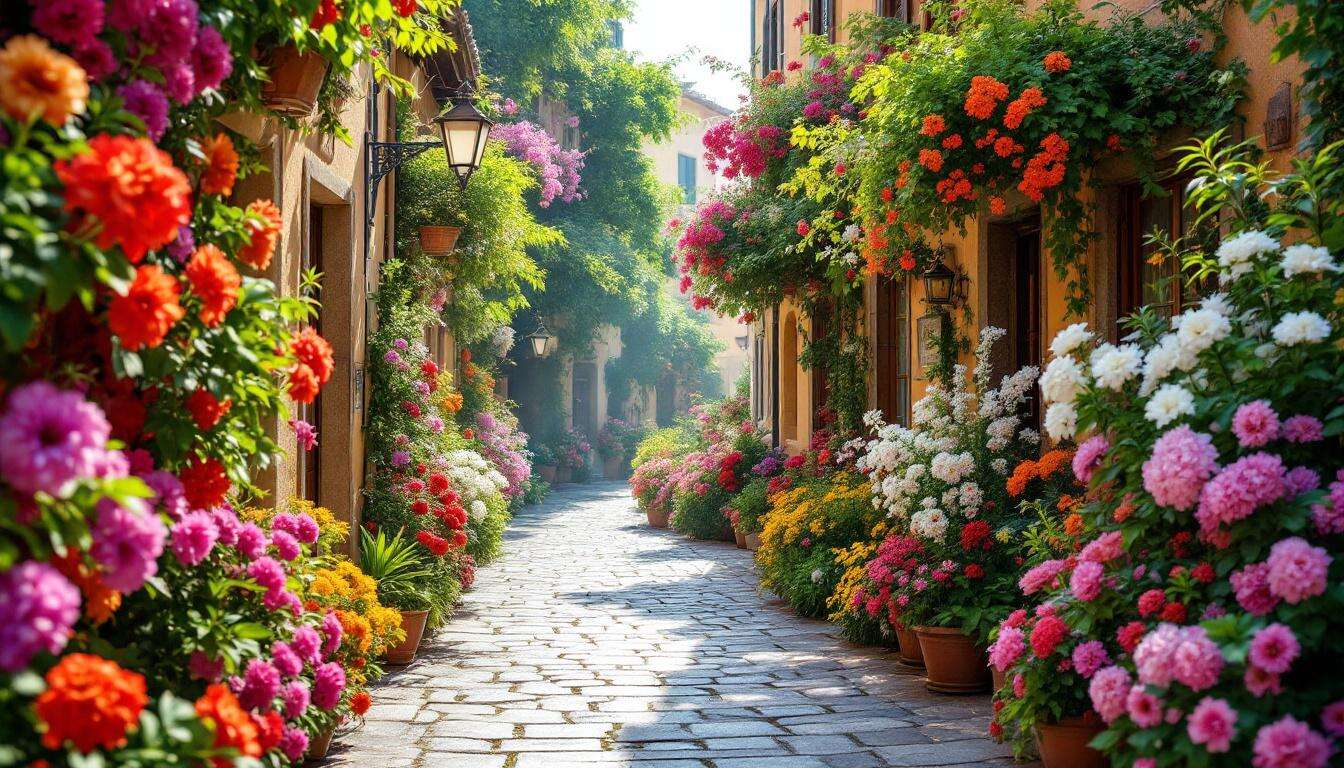 La città con la via dei fiori in Italia: qui c'è un meraviglioso corridoio di profumi, incantevole