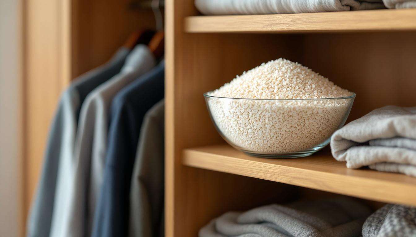 Metti una ciotola di riso crudo dentro l'armadio: il segreto dei nonni contro l'umidità e la muffa.